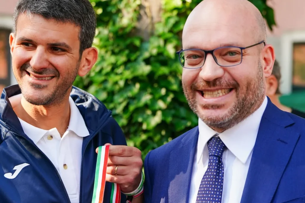 Giordano Riello Run 2026 - Lorenzo Fontana con Giordano Riello jr